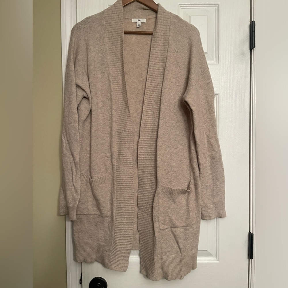 BP beige tan Bohme cardigan small fits medium Anthropologie $68